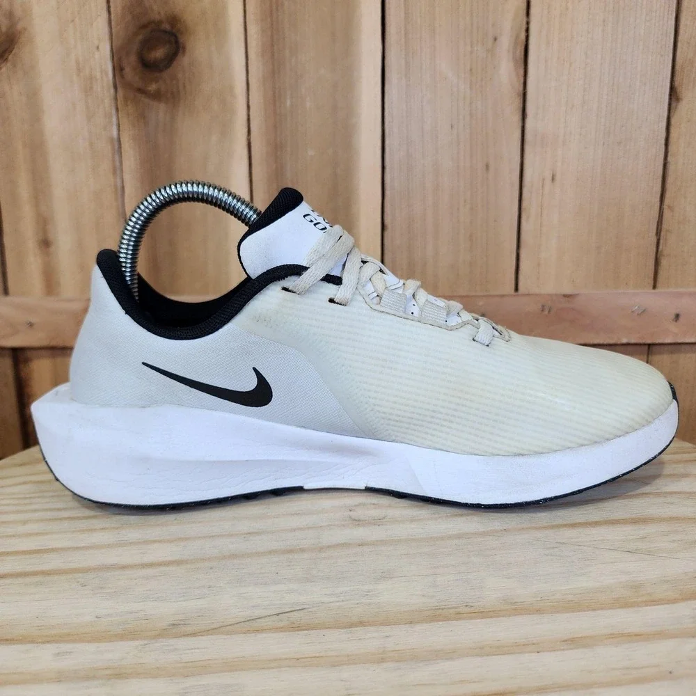 Nike Infinity G Next Nature Golf Shoes Mens 7 Beige Spikeless Athletic Sneakers